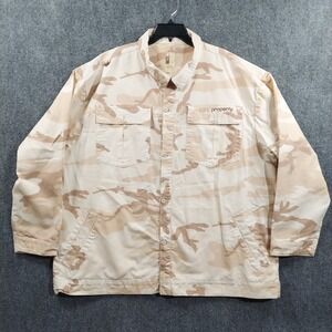 State Property Rocawear Jacket Mens 3XL Beige Desert Camo Cotton Field Coat